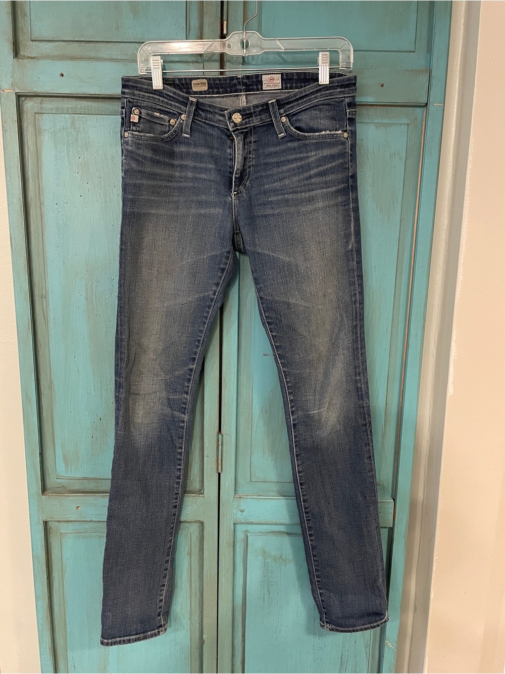 Ag Adriano Goldschmied Women's Straight Leg Faded Indigo Jeans